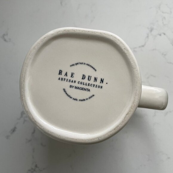 Rae Dunn Artisan Collection 'Namaste' Ceramic Mug White w Black Print Sz OS - Picture 4 of 6